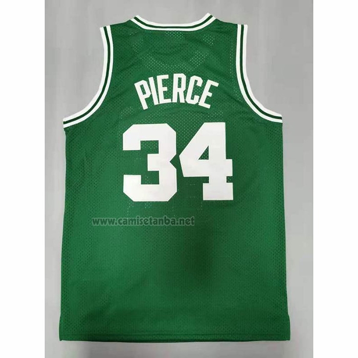 Camiseta Boston Celtics Paul Pierce #34 Hardwood Classics Throwback Verde